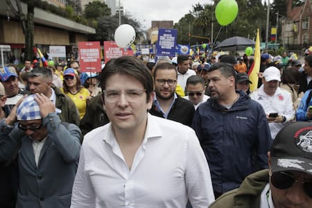 Miguel Uribe Turbay, candidato presidencial en Colombia. Foto: EFE/Carlos Ortega