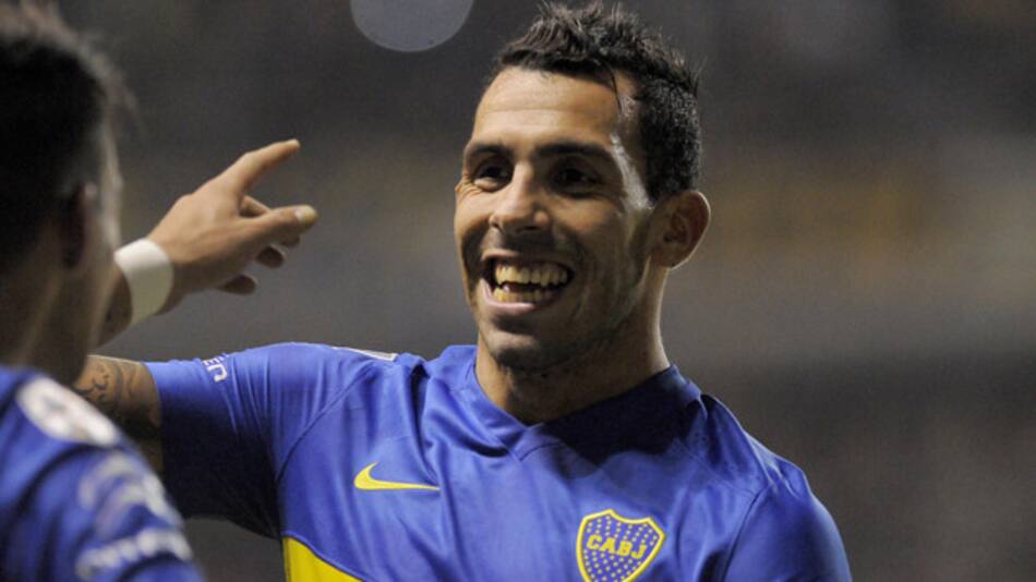 Boca vs. Cerro Porteño - Tevez - DYN