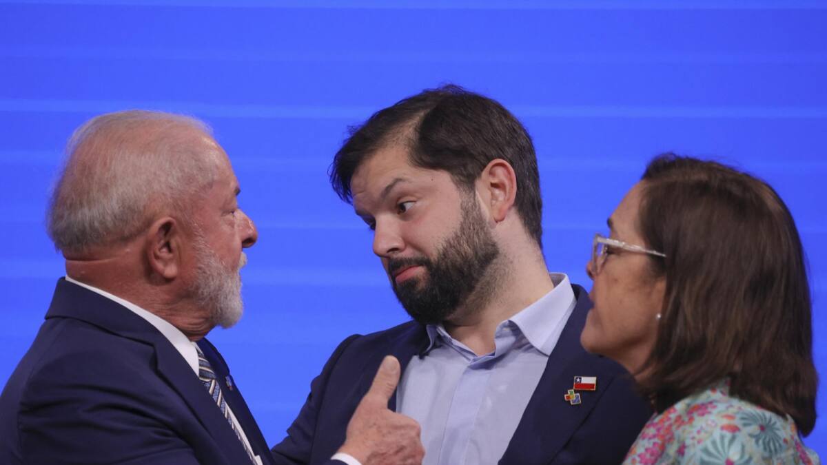 Lula da Sailva y Gabriel Boric en la CELAC. Foto: EFE.