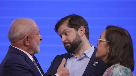 Lula da Sailva y Gabriel Boric en la CELAC. Foto: EFE.