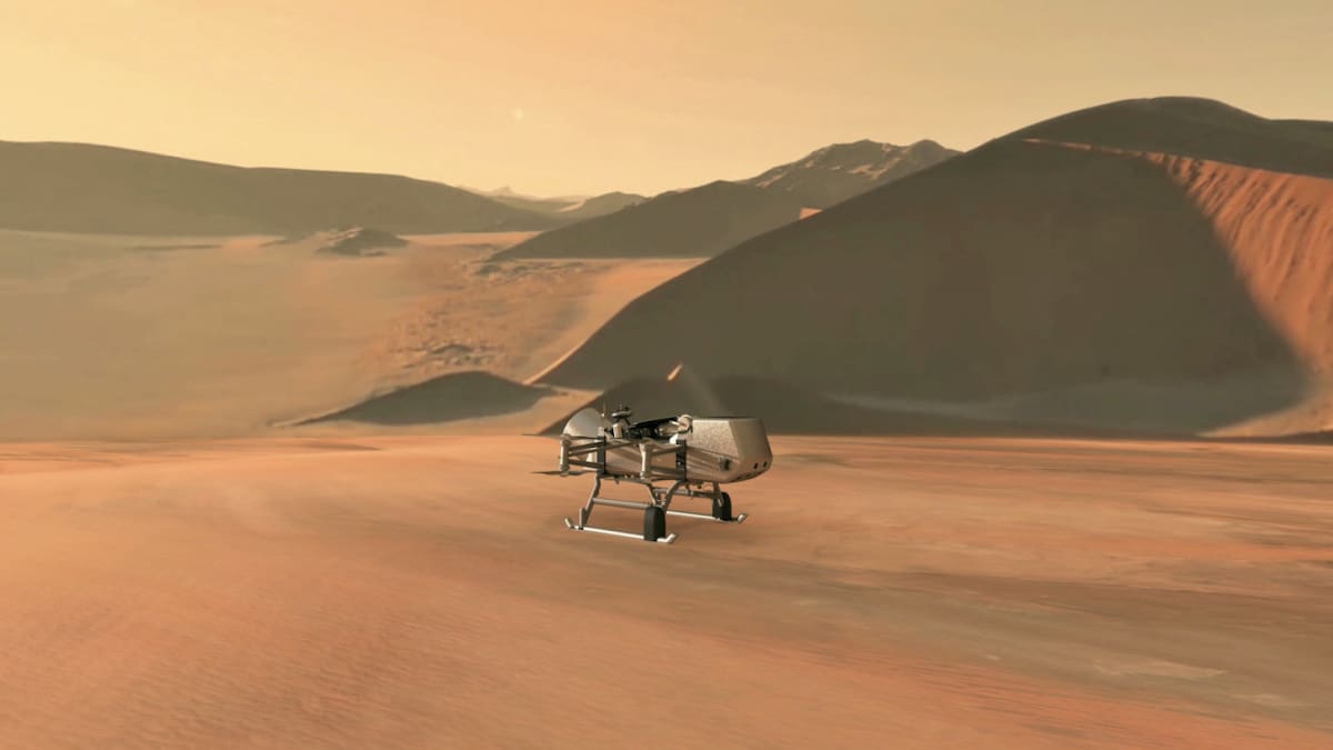 La NASA utilizará un dron en forma de libélula para explorar "Titán", una luna de Saturno