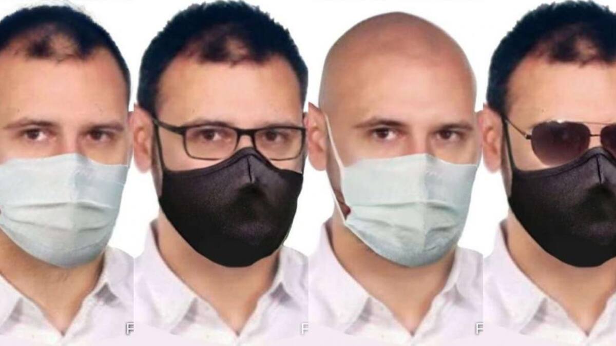 Argentino Martín Álvarez Giaccio antes de fugarse por el asesinato de su hijo.