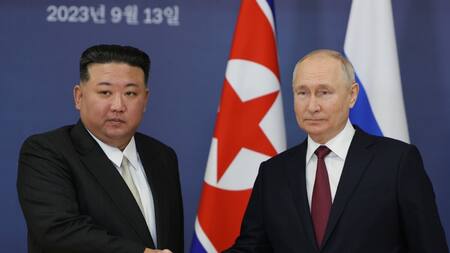 Vladímir Putin y Kim Jong-un, Rusia y Corea del Norte. Foto: EFE