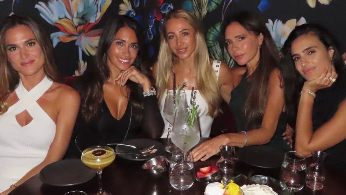 Victoria Beckham y Antonela Roccuzzo. Foto: redes sociales