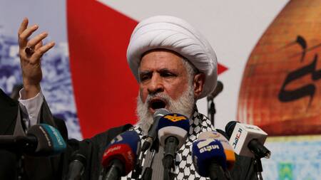 Naim Qassem, nuevo secretario general de Hezbollah. Foto: Reuters.