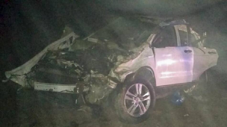 El Pepo sufrió un accidente cuando la camioneta que conducía volcó, por lo que debió ser hospitalizado, NA