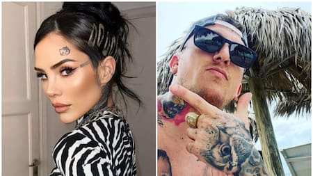 Cande Tinelli y El Polaco. Fotos: Instagram/candelariatinelli - elpolaco