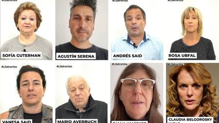 Mensaje de familiares de víctimas del atentado a la AMIA para los rehenes de Hamas. Foto: Captura de video.