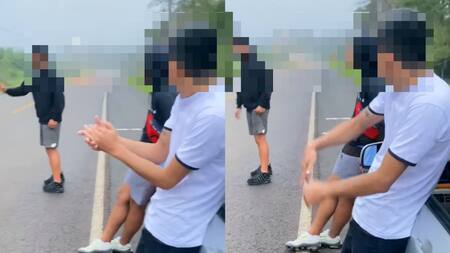 El denunciado aparece en el video. Foto: captura TikTok.