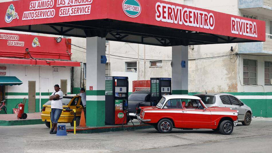 Estación de servicio en Cuba. Foto: EFE