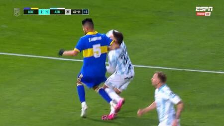 Boca vs. Atlético Tucumán, foto captura de TV