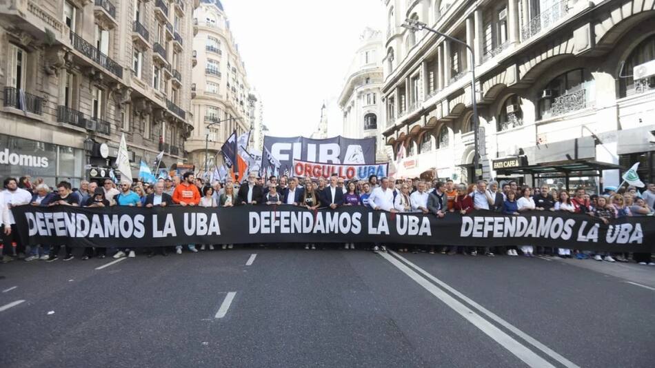 Marcha universitaria. Foto: NA