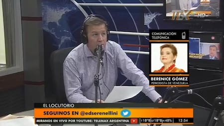 Berenice Gómez en El Locutorio de Eduardo Serenellini (Radio Latina)