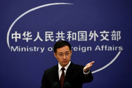Lin Jian, portavoz del Ministerio de Exteriores de China. Foto: REUTERS/Tingshu Wang.