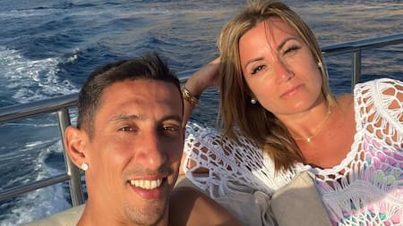 Ángel Di María y Jorgelina Cardoso. Foto: Instagram/ jorgelinacardoso26