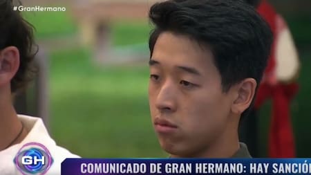 Martín Ku volvió a ser sancionado en Gran Hermano. Foto: Captura.