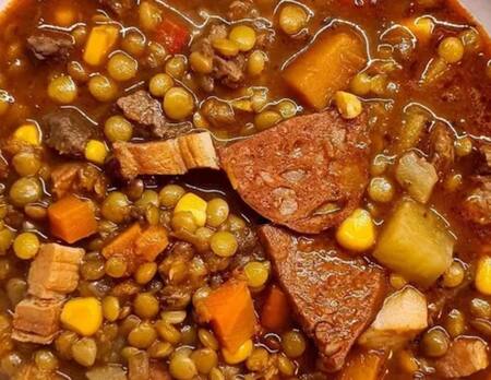 Guiso de lentejas. Foto: NA