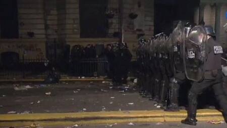 Santiago Maldonado - incidentes en Plaza de Mayo