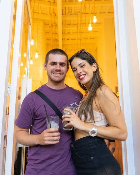 Gastón Sofritti y Cande Molfese. Foto: Instagram