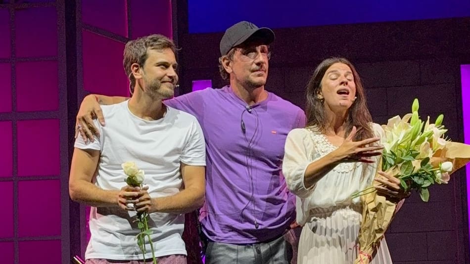 Andrés Gil, Nicolás Vázquez y Gimena Accardi.