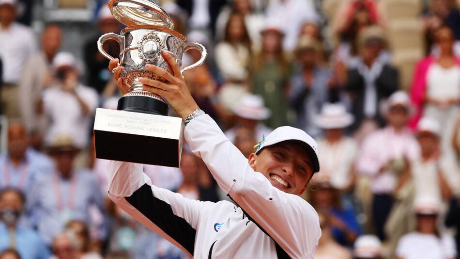 Iga Swiatek, campeona de Roland Garros 2023. Foto: REUTERS.