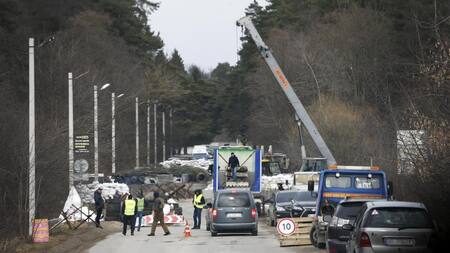 Puestos de control en carreteras de Leóplis, EFE