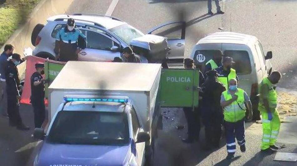 Choque fatal en Haedo, foto Twitter