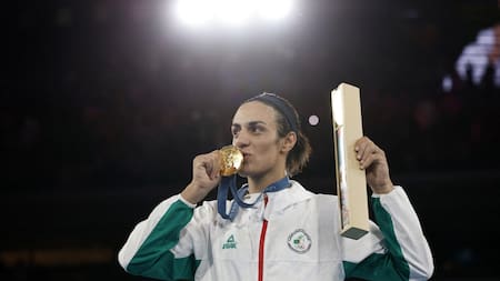 Imane Khelif ganó el oro en los Juegos Olímpicos de París 2024. Foto: Reuters