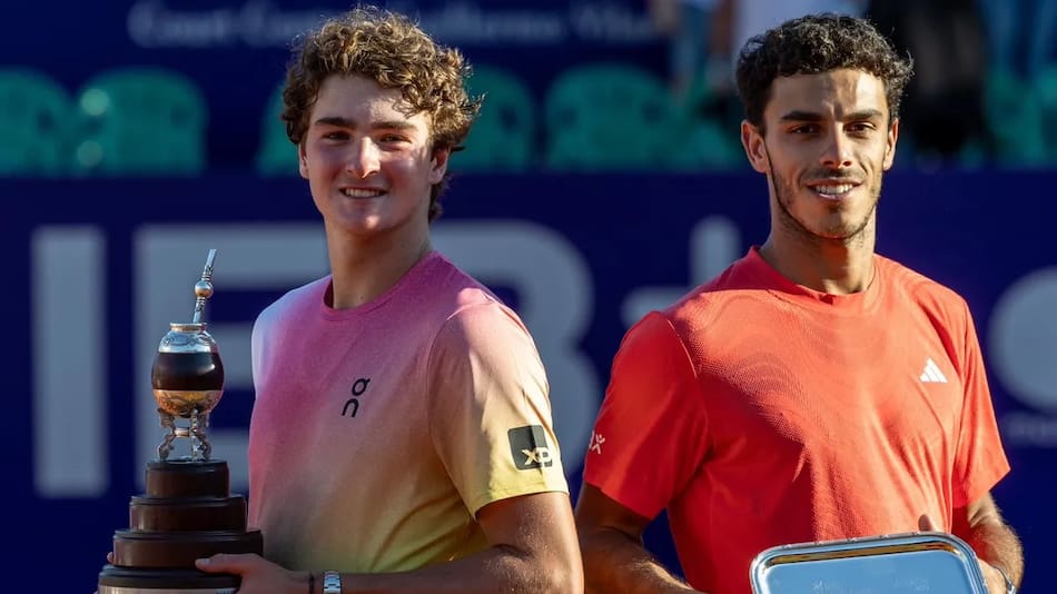 Joao Fonseca y Francisco Cerúndolo en el Argentina Open.