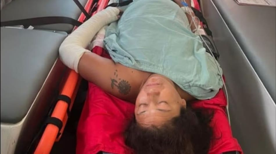 Karina Alejandra Rott, turista argentina accidentada en México.