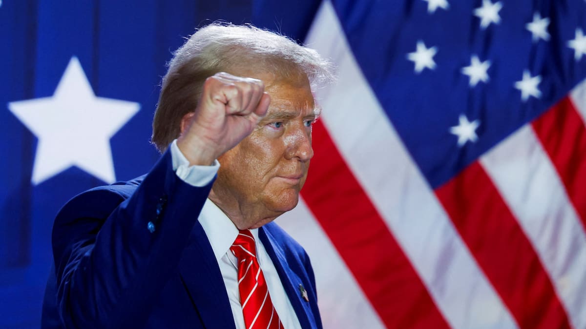 Acto de Donald Trump en Washington. Foto: REUTERS.