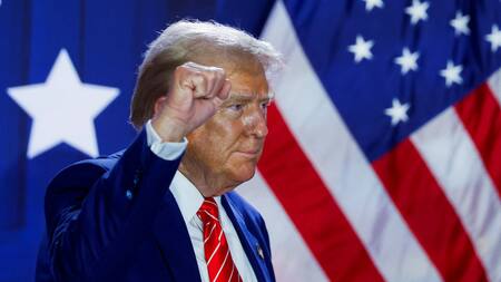 Acto de Donald Trump en Washington. Foto: REUTERS.