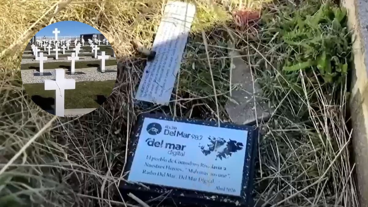 Actos de vandalismo en el Cementerio de Darwin, en las Islas Malvinas.