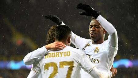 Festejo del Real Madrid ante el Brujas por Champions League, REUTERS