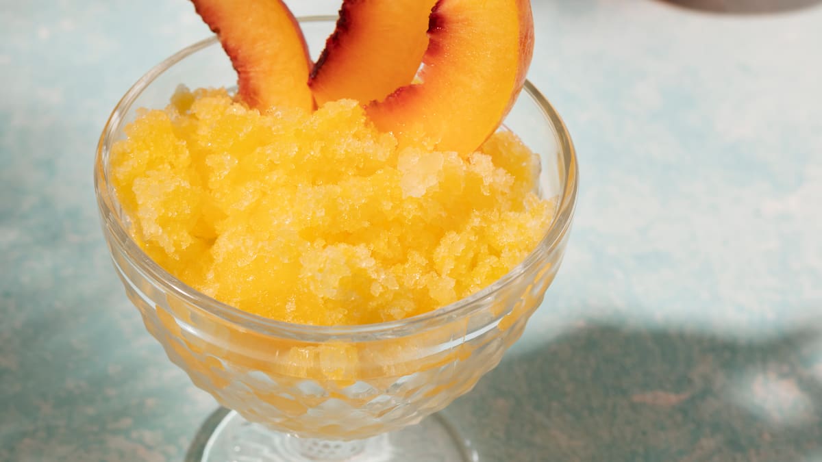 Mousse de durazno.