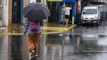 Lluvias en Buenos Aires. Foto: NA/Daniel Vides.