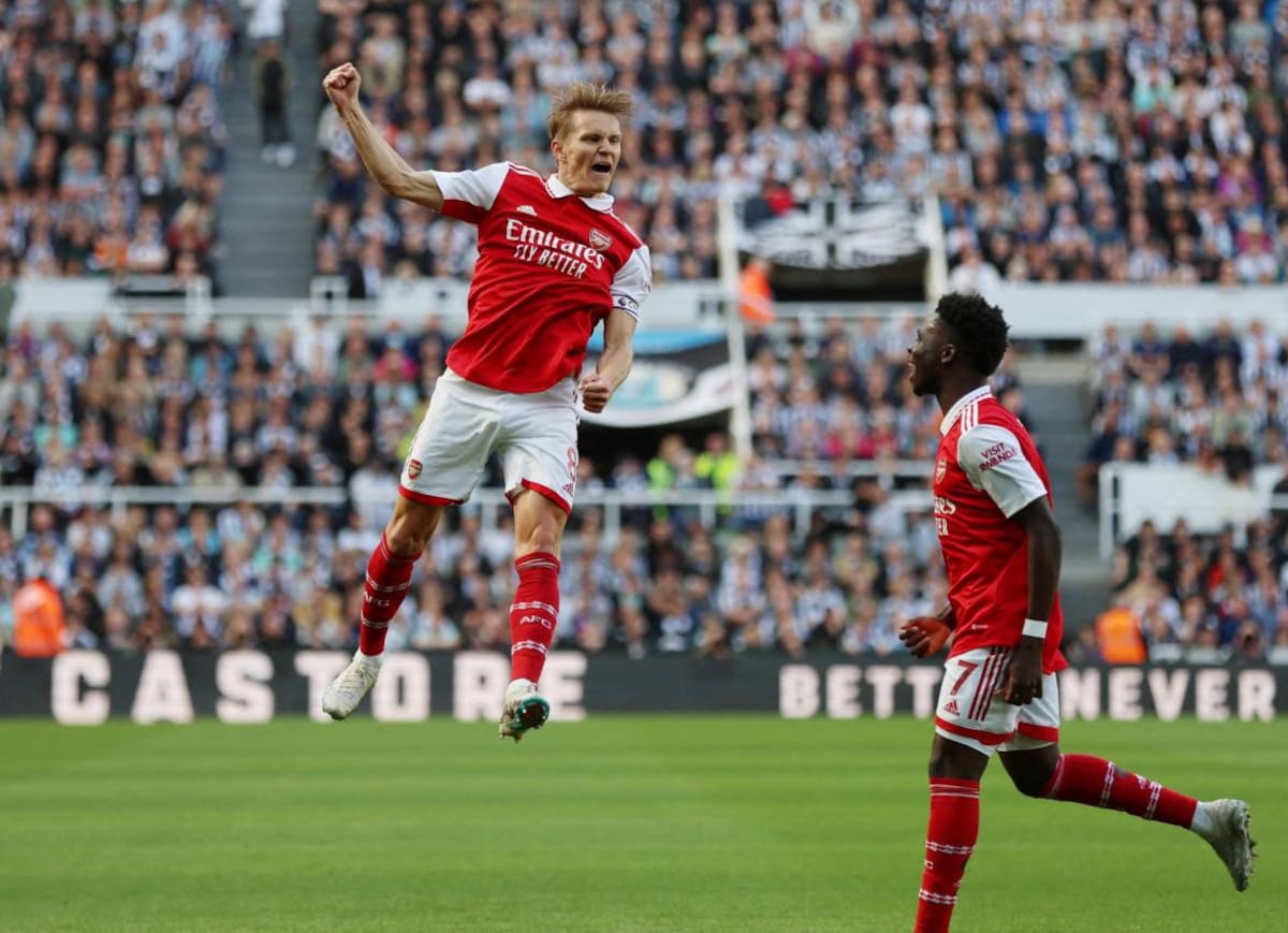 Martin Odegaard; Newcastle United vs. Arsenal. Foto: Reuters.
