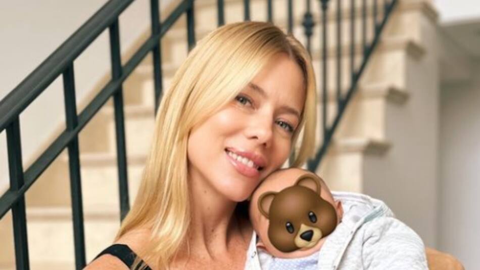 Nicole Neumann junto a su hijo Cruz. Foto: Instagram.