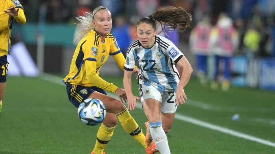 Fin del sueño para las jugadoras argentrinas ante Suecia. Foto: Télam.