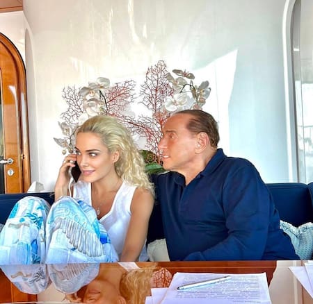 Silvio Berlusconi y Marta Fascina. Foto: Instagram/mf9milan.