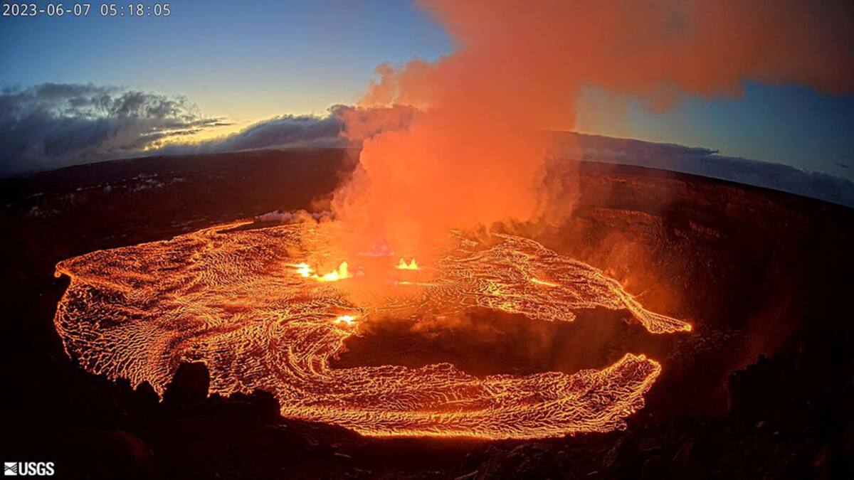 Volcán Kilauea, erupción. Foto: Reuters
