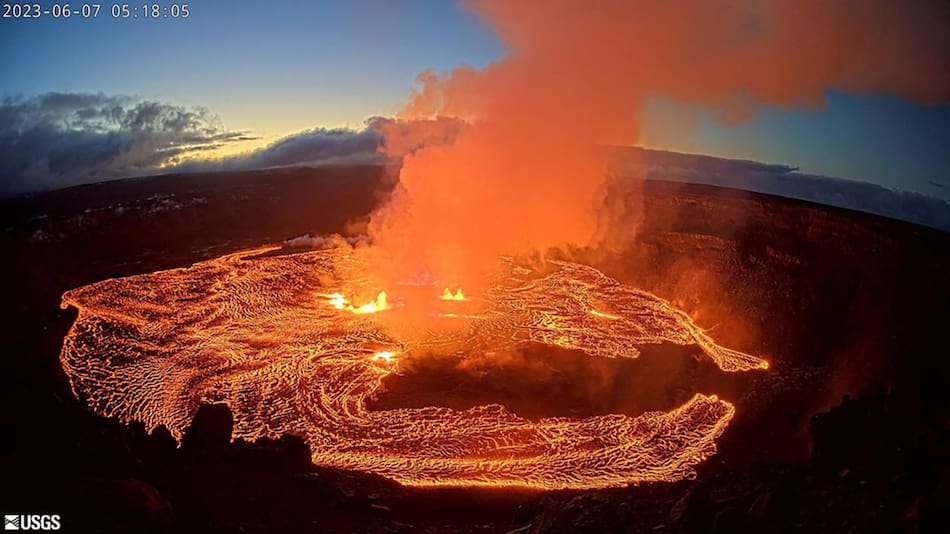 Volcán Kilauea, erupción. Foto: Reuters