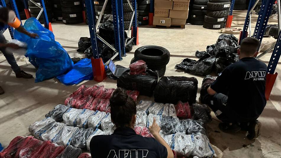 Aduana secuestró mercadería valuada en $47 millones. Foto: AFIP