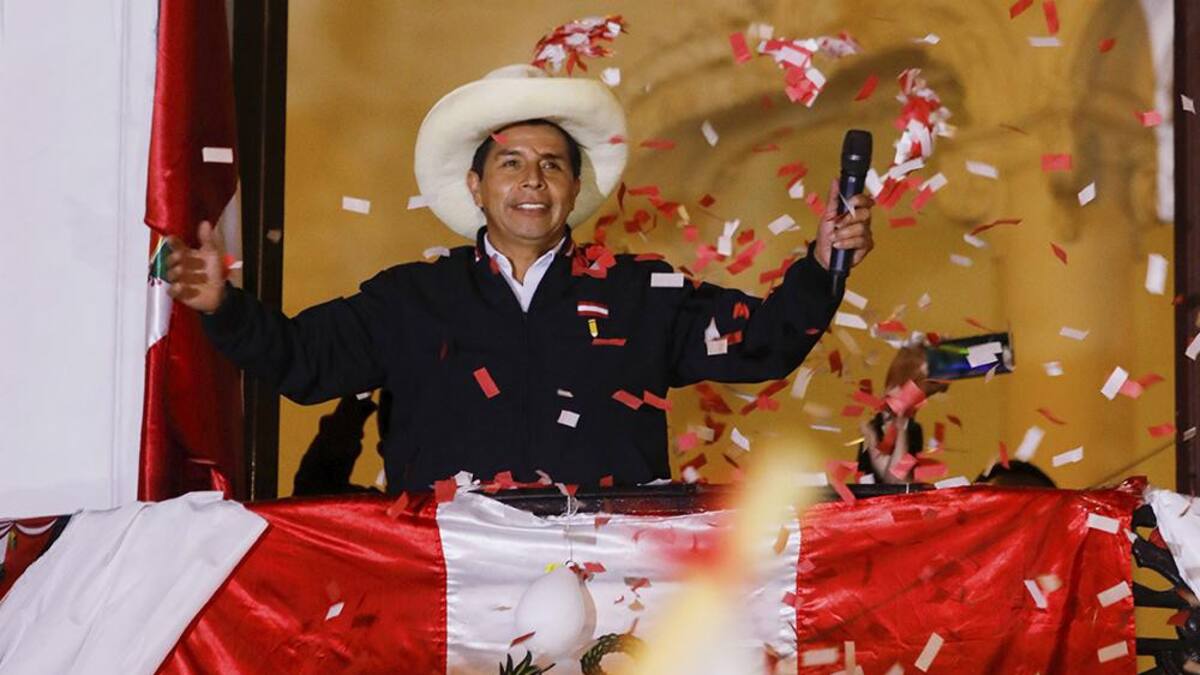 Pedro Castillo, presidente electo de Perú, Reuters