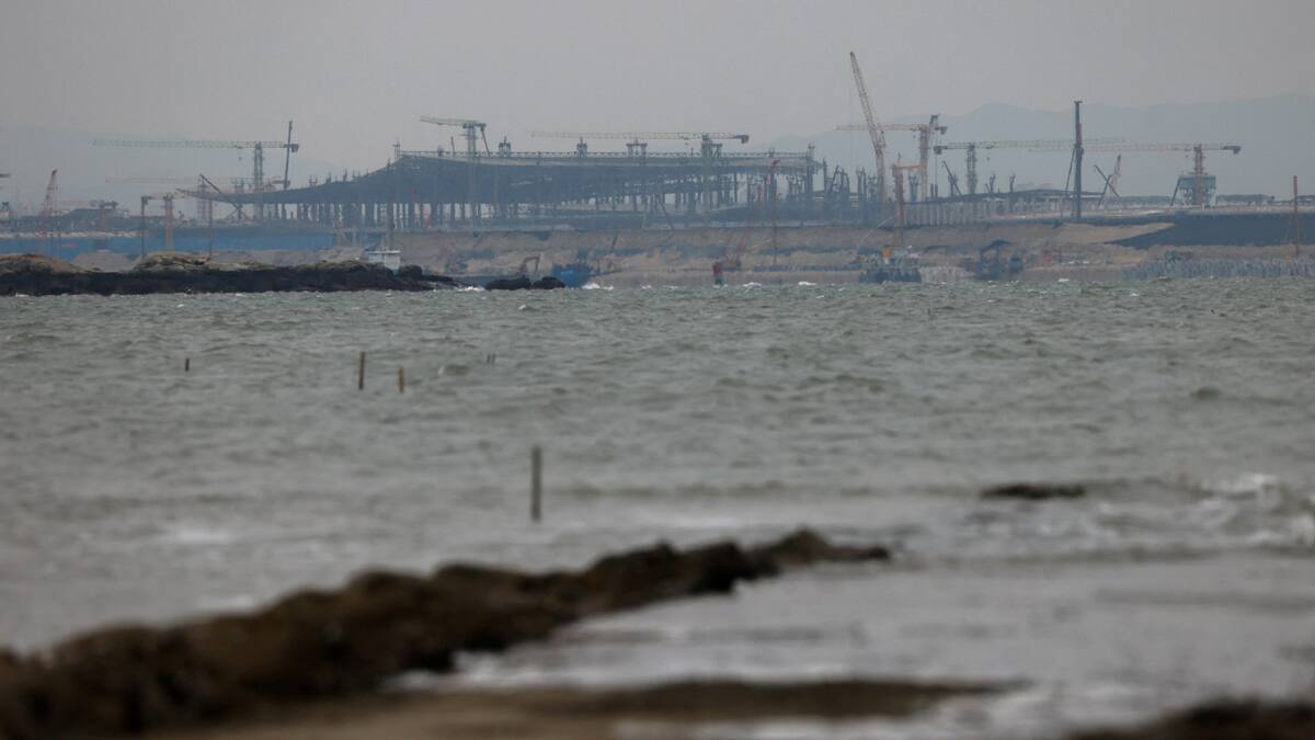 Vista de China desde Taiwán. Foto: Reuters.