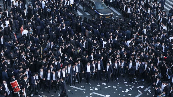 Judíos ortodoxos se manifestaron en Jerusalén contra la imposición de alistarse en el ejército