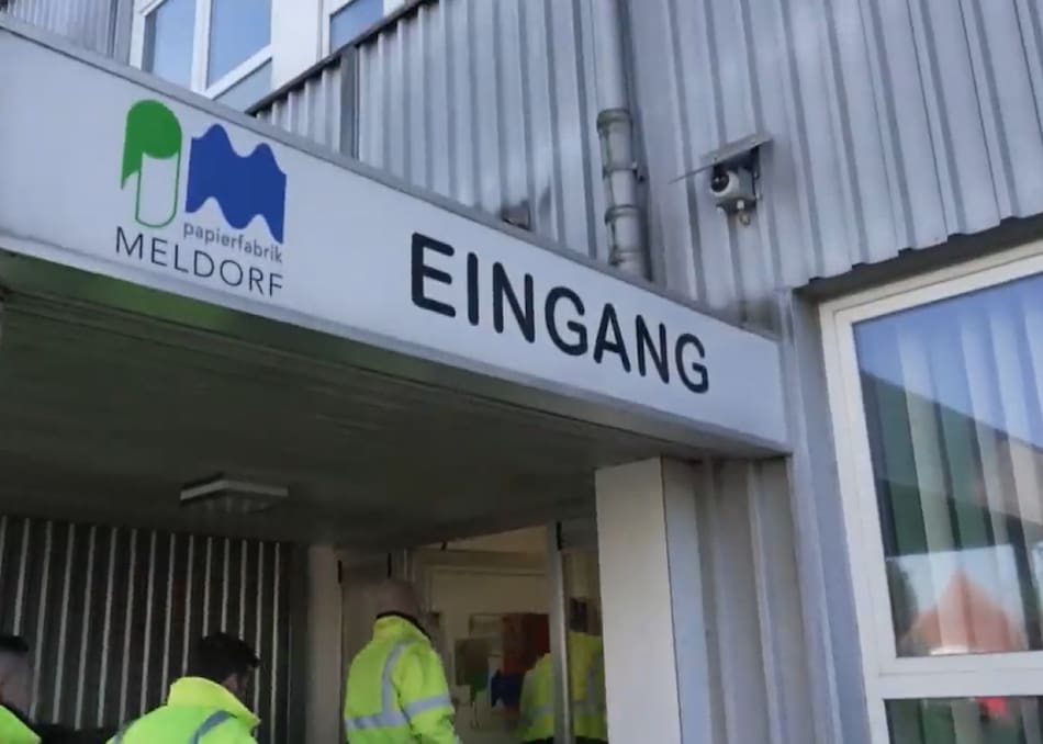 Papelera en Alemania. Foto: captura de video.