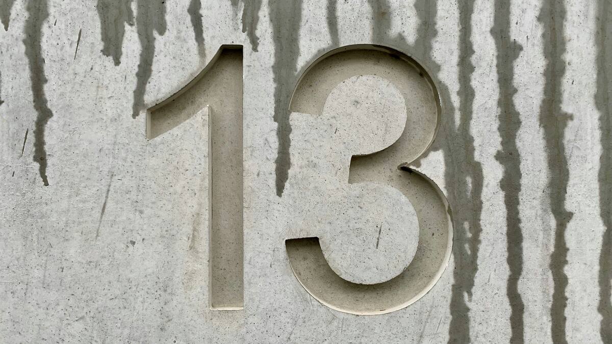 Número 13 de la mala suerte.