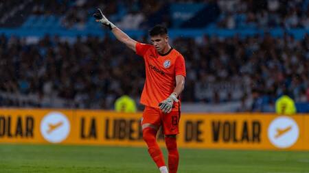 Facundo Altamirano, arquero de San Lorenzo. Foto: NA.