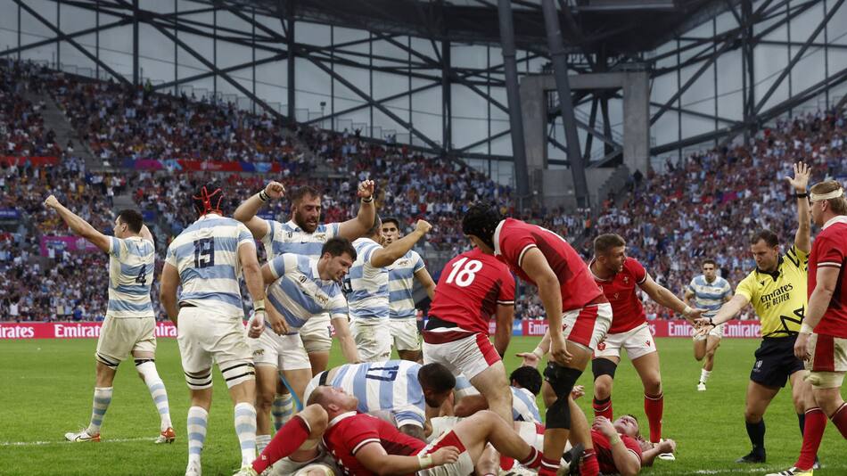 Mundial de Rugby Francia 2023, Los Pumas vs. Gales. Foto: REUTERS.